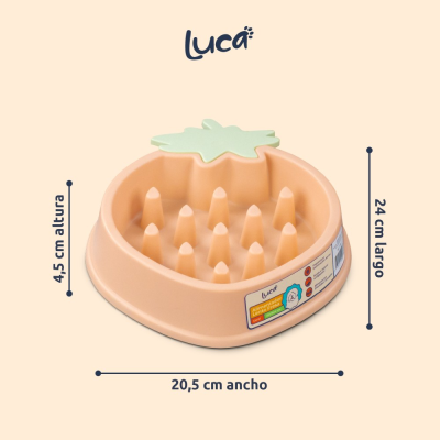 Comedero Lento Fresa - Coral - Luca Comedero Lento Fresa - Coral - Luca