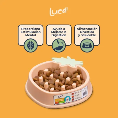 Comedero Lento Fresa - Coral - Luca Comedero Lento Fresa - Coral - Luca