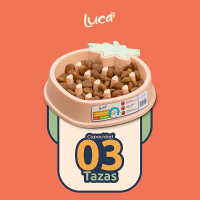 Comedero Lento Fresa - Coral - Luca Comedero Lento Fresa - Coral - Luca