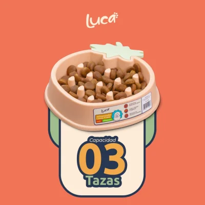 Comedero Lento Fresa - Coral - Luca Comedero Lento Fresa - Coral - Luca