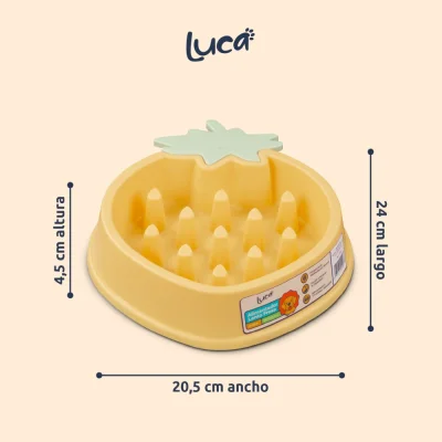 Comedero Lento Fresa - Ambar - Luca Comedero Lento Fresa - Ambar - Luca