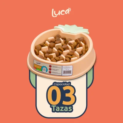 Comedero Lento Piña - Coral - Luca Comedero Lento Piña - Coral - Luca
