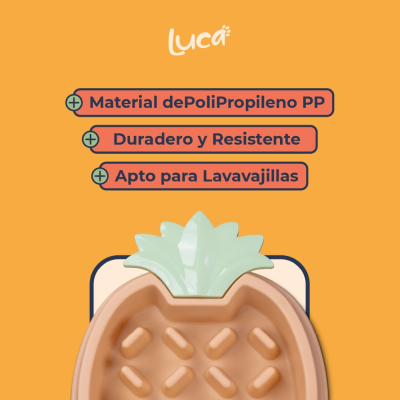 Comedero Lento Piña - Coral - Luca Comedero Lento Piña - Coral - Luca