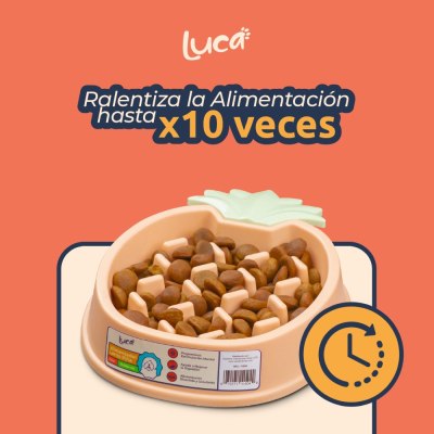 Comedero Lento Piña - Coral - Luca Comedero Lento Piña - Coral - Luca