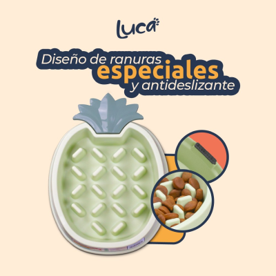 Comedero Lento Piña - Menta - Luca Comedero Lento Piña - Menta - Luca