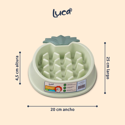 Comedero Lento Piña - Menta - Luca Comedero Lento Piña - Menta - Luca