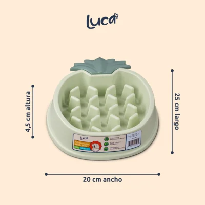 Comedero Lento Piña - Menta - Luca Comedero Lento Piña - Menta - Luca