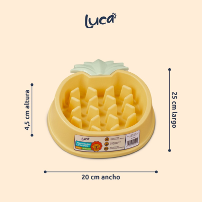 Comedero Lento Piña - Ambar - Luca Comedero Lento Piña - Ambar - Luca