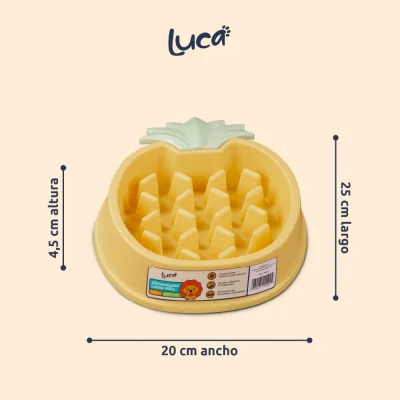 Comedero Lento Piña - Ambar - Luca Comedero Lento Piña - Ambar - Luca