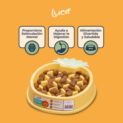 Comedero Lento Piña - Ambar - Luca Comedero Lento Piña - Ambar - Luca