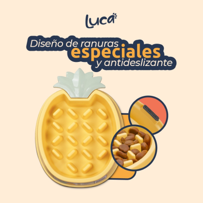 Comedero Lento Piña - Ambar - Luca Comedero Lento Piña - Ambar - Luca