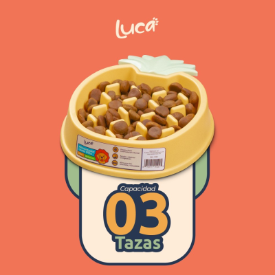 Comedero Lento Piña - Ambar - Luca Comedero Lento Piña - Ambar - Luca