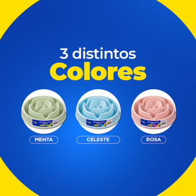 Comedero Lento Espiral - Rosado Claro - Hola Pets Comedero Lento Espiral - Rosado Claro - Hola Pets