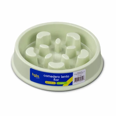 Comedero Lento Flor - Verde Claro - Hola Pets Comedero Lento Flor - Verde Claro - Hola Pets