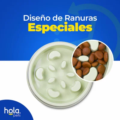 Comedero Lento Flor - Verde Claro - Hola Pets Comedero Lento Flor - Verde Claro - Hola Pets