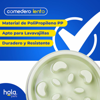 Comedero Lento Flor - Verde Claro - Hola Pets Comedero Lento Flor - Verde Claro - Hola Pets
