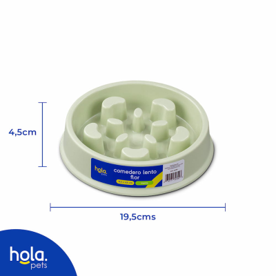 Comedero Lento Flor - Verde Claro - Hola Pets Comedero Lento Flor - Verde Claro - Hola Pets