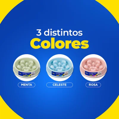 Comedero Lento Flor - Rosado Claro - Hola Pets Comedero Lento Flor - Rosado Claro - Hola Pets