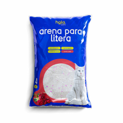 Arena para Gato 4kg - Rosa - Hola Pets Arena para Gato 4kg - Rosa - Hola Pets