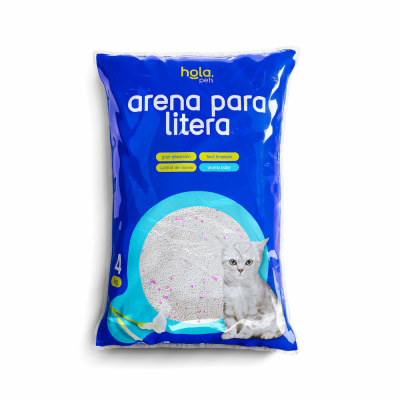 Arena para Gato 4kg - Baby Powder - Hola Pets Arena para Gato 4kg - Baby Powder - Hola Pets