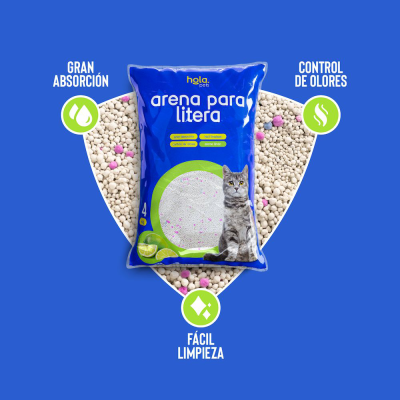 Arena para Gato 4kg - Limon - Hola Pets Arena para Gato 4kg - Limon - Hola Pets