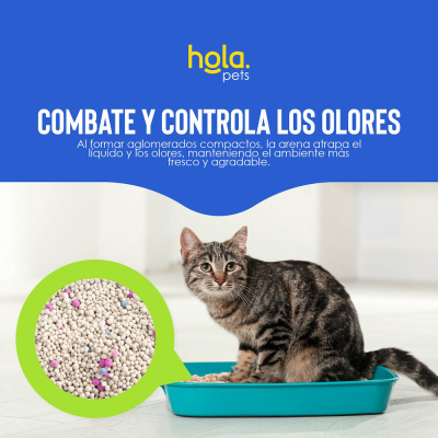 Arena para Gato 4kg - Limon - Hola Pets Arena para Gato 4kg - Limon - Hola Pets