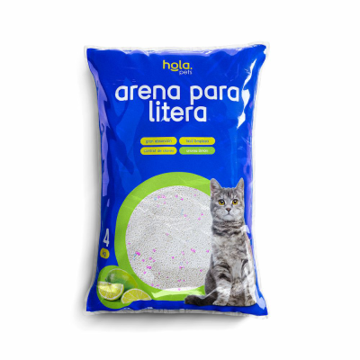 Arena para Gato 4kg - Limon - Hola Pets Arena para Gato 4kg - Limon - Hola Pets