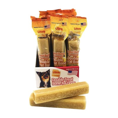 Double Treat Bone - Mantequilla de Mani - Ultra Chewy