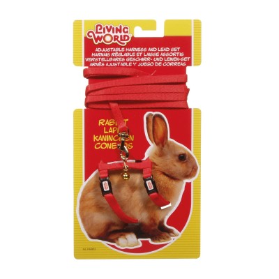 Arnés y Correas ajustable Living World para Conejos Rojo 1,2 m Living World Costa Rica Arnés y Correas ajustable Living World para Conejos Rojo 1,2 m Living World Costa Rica