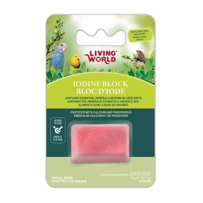 Bloque de Yodo para Pájaros pequeño 19gr Living World Costa Rica Bloque de Yodo para Pájaros pequeño 19gr Living World Costa Rica