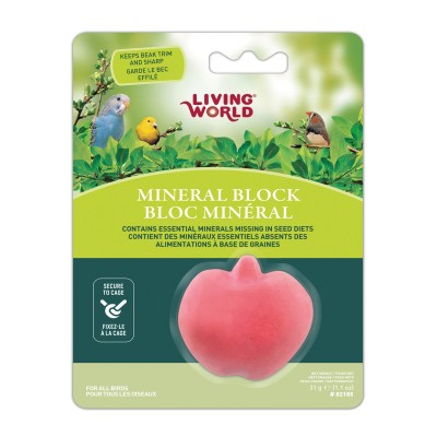 Bloque Mineral en forma de manzana para Pájaros Living World Costa Rica Bloque Mineral en forma de manzana para Pájaros Living World Costa Rica