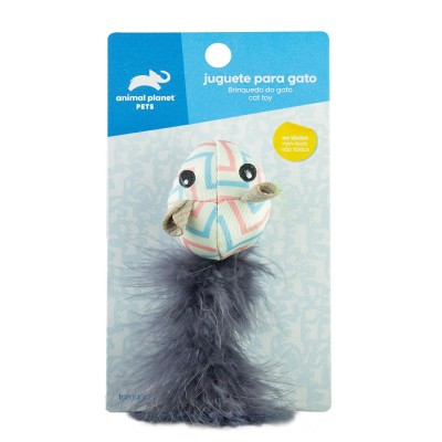 Juguete negro para Gato con plumas y cascabel Animal Planet Costa Rica Juguete negro para Gato con plumas y cascabel Animal Planet Costa Rica