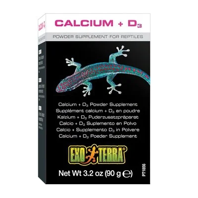 Suplemento Calcio + Vitamina D3 90 g Exo Terra Suplemento Calcio + Vitamina D3 90 g Exo Terra