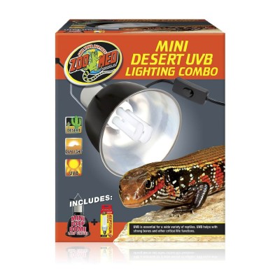 Kit Lampara Mini y Bombillo Desierto UVB Zoo Med Kit Lampara Mini y Bombillo Desierto UVB Zoo Med