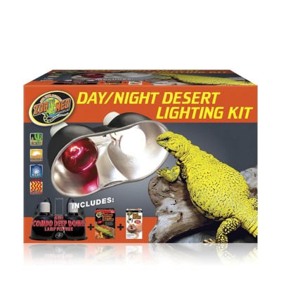 Kit Lampara Doble y 2 Bombillos Día/Noche Desierto Zoo Med Kit Lampara Doble y 2 Bombillos Día/Noche Desierto Zoo Med
