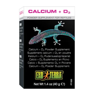 Suplemento Calcio + Vitamina D3 40 g Exo Terra Suplemento Calcio + Vitamina D3 40 g Exo Terra
