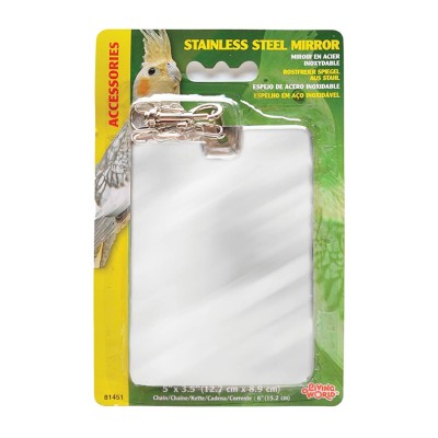 Espejo de acero inoxidable para Aves Living World Costa Rica