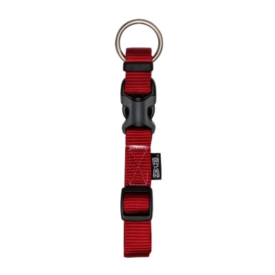 Collar Rojo de Nylon - Grande - Zeus Collar Rojo de Nylon - Grande - Zeus