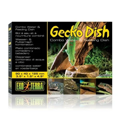 Plato 2 en 1 para Gecko Exo Terra Plato 2 en 1 para Gecko Exo Terra