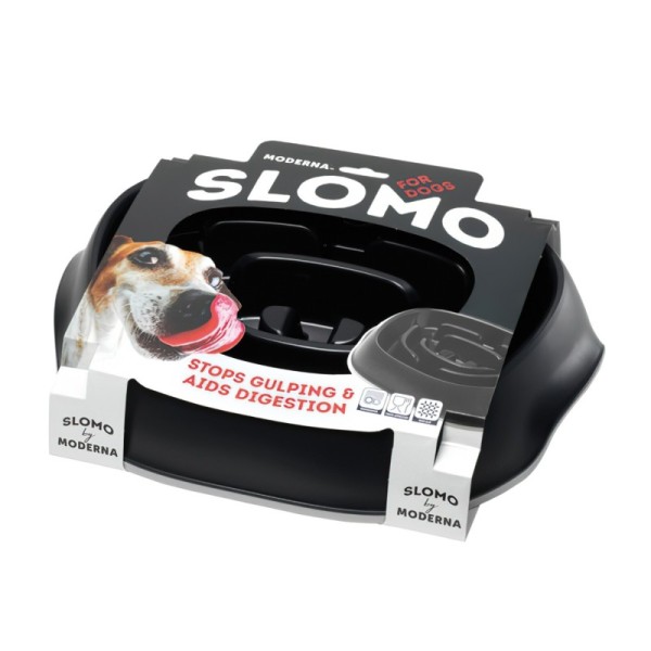 Plato Slomo 950ml Negro Moderna