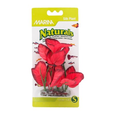 Planta de Seda de Primer Plano - Roja - Marina Planta de Seda de Primer Plano - Roja - Marina