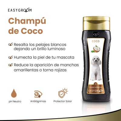Champú Para Perro De Coco Easygroom Todo Tipo De Manto Champú Para Perro De Coco Easygroom Todo Tipo De Manto