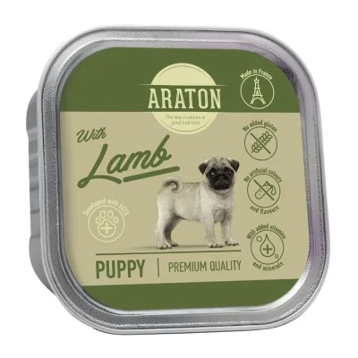 Alimento Húmedo con Cordero - Araton Puppy 150g Alimento Húmedo con Cordero - Araton Puppy 150g
