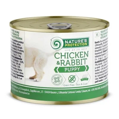 Lata Pollo Y Conejo Puppy Natures Protection 200 g Lata Pollo Y Conejo Puppy Natures Protection 200 g