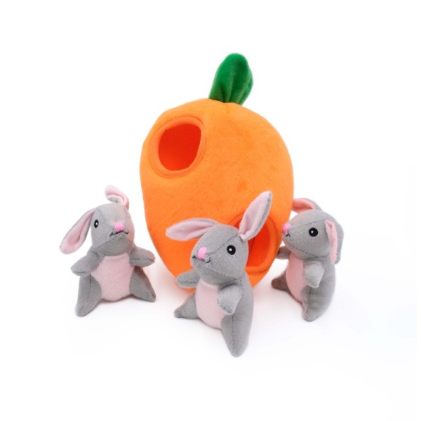 Peluche Zippy Burrow™ - Conejito y zanahoria