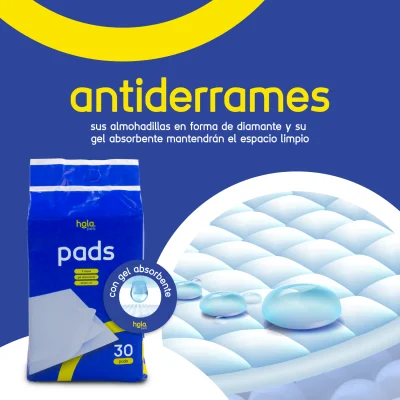 Pads Absorbentes - 30und - Hola Pets Pads Absorbentes - 30und - Hola Pets