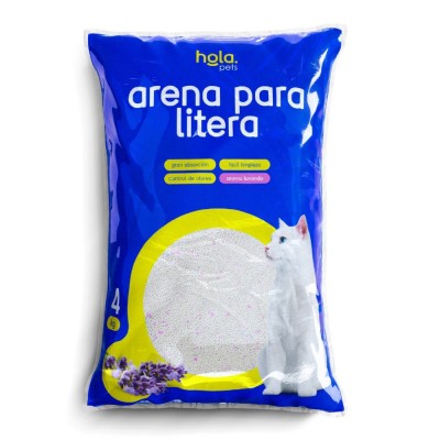 Arena para Gato 4kg - Lavanda - Hola Pets Arena para Gato 4kg - Lavanda - Hola Pets