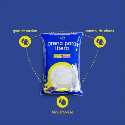 Arena para Gato 4kg - Lavanda - Hola Pets Arena para Gato 4kg - Lavanda - Hola Pets