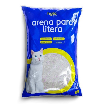 Arena para Gato 4kg - Sin Aroma - Hola Pets Arena para Gato 4kg - Sin Aroma - Hola Pets