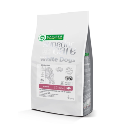 Alimento para Cachorros de Pelaje Blanco Nature's Protection - SuperiorCare: Sabor a Peces Blancos, Libre de Granos Alimento para Cachorros de Pelaje Blanco Nature's Protection - SuperiorCare: Sabor a Peces Blancos, Libre de Granos
